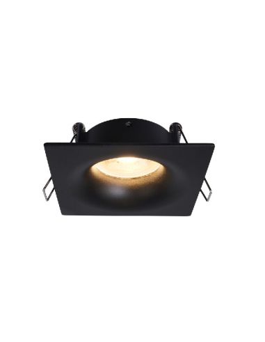 Empotrable TAVIRA GU10 cuadrado negro IP54 máx. 12W 4,8x8,5cm