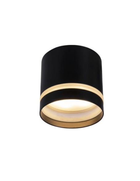 Spot embutido de superfície SPLIT GX53 preto redondo 8,4cm Ø