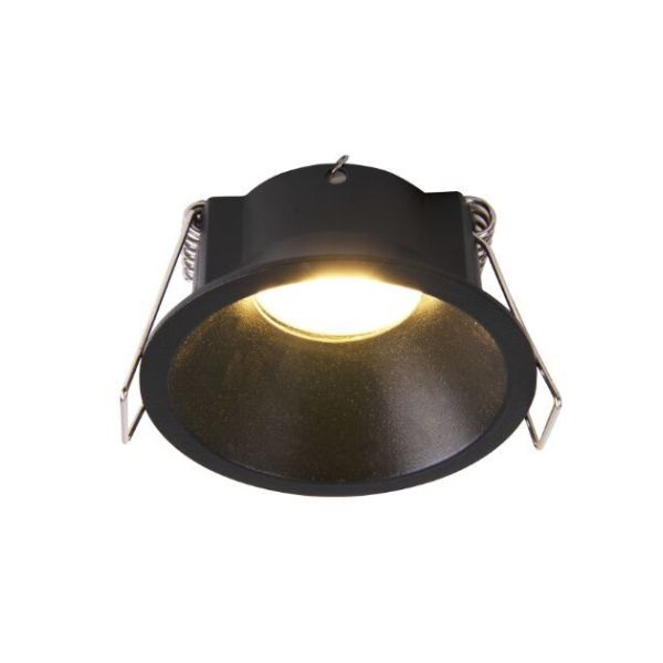 Encastré Mini KIEL GU10 6,6cm Ø IP54 noir