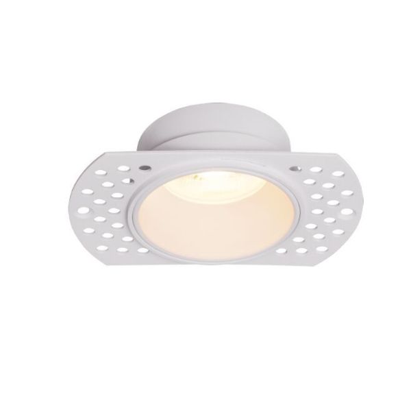 LANCES luminária embutida para instalação em gesso, GU10 10,5cm Ø branco