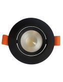 Downlight  LED Empotrable PANAMA dimmable 3000K-4000K-6500K blanco 6W 8,6cm Ø negro