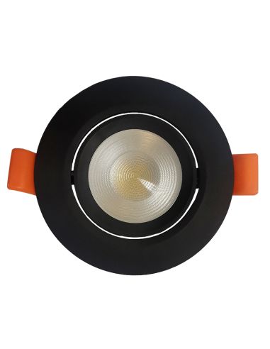 PANAMA Downlight LED encastrable dimmable 3000K-4000K-6500K blanc 6W 8,6cm Ø noir