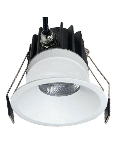 ROMBOK Downlight LED embutido regulável 2700K-3000K-4000K IP65 branco 12W