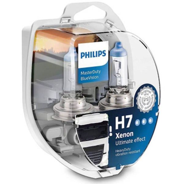 Bombillas H7 24V Luz blanca Master Duty 70W 13972MDBVS2 Philips | LeonLeds