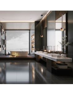 Candeeiro suspenso TONIC sem base de vidro Ø20cm GX53 -Configurável- transparente 2