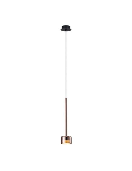 Lámpara Colgante TONIC cristal Ø20cm GX53 cobre