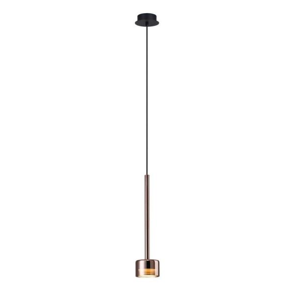 Lámpara Colgante TONIC cristal Ø20cm GX53 cobre