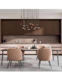Lámpara Colgante TONIC de 14 Luces en rectangular GX53 cristal multicolor H.200cm I.90cm ambiente