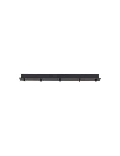 Florón de techo para Lámparas colgantes Colección TONIC 5 Luces, rectangular de metal negro I.110cm -Configurable-