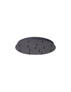 Florón de techo para Lámparas colgantes Colección TONIC 14 Luces, redondo de metal negro Ø 60cm -Configurable-