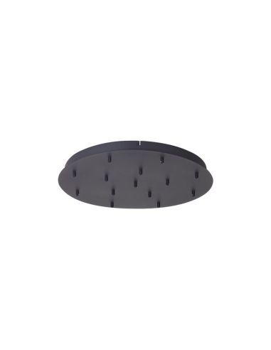 Florón de techo para Lámparas colgantes Colección TONIC 14 Luces, redondo de metal negro Ø 60cm -Configurable-