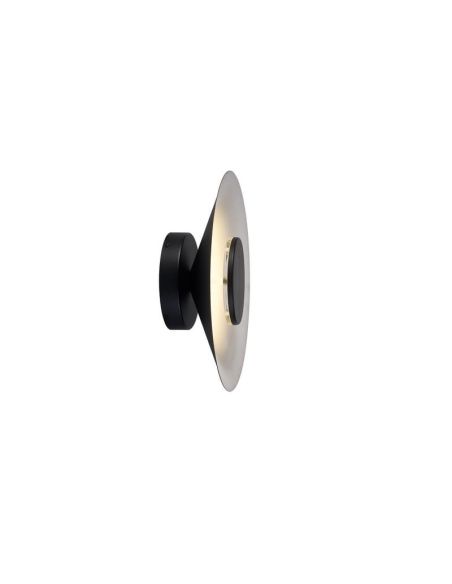 Aplique de Pared LED ORION 8W 3000K Ø 25cm negro