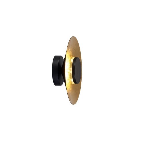 Aplique de Pared LED ORION 8W 3000K Ø 25cm negro+oro 