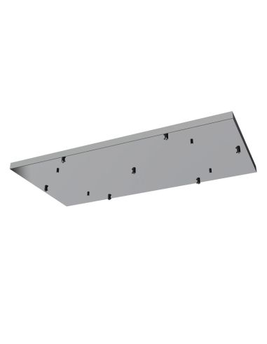 Florón de techo para Lámparas colgantes Colección Elsa 7 Luces, de metal blanco, oro, cromo, negro Ø 62cm -Configurable-