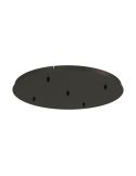 Rosácea de teto para luminárias suspensas Elsa Collection 5 Lights, em metal branco, dourado, cromado, preto Ø 62cm -Configuráve