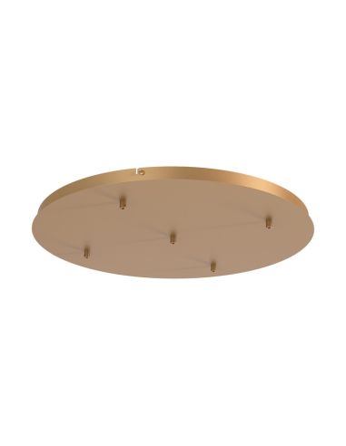 Florón de techo para Lámparas colgantes Colección Elsa 5 Luces, de metal blanco, oro, cromo, negro Ø 62cm -Configurable-