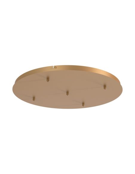 Rosace pour lampes suspendues Collection Elsa 5 Lumières, en métal blanc, or, chrome, noir Ø 62cm -Configurable-