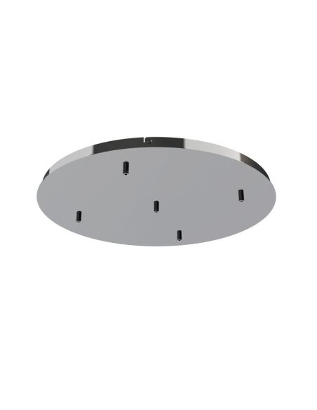 Rosácea de teto para luminárias suspensas Elsa Collection 5 Lights, em metal branco, dourado, cromado, preto Ø 62cm -Configuráve