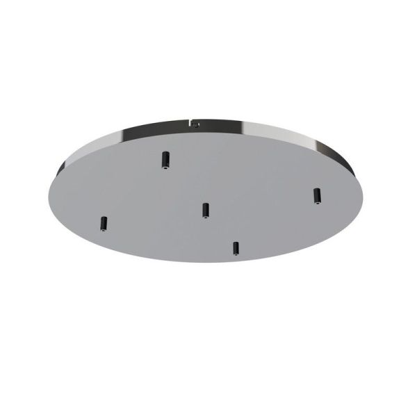 Florón de techo para Lámparas colgantes Colección Elsa 5 Luces, de metal blanco, oro, cromo, negro Ø 62cm -Configurable-