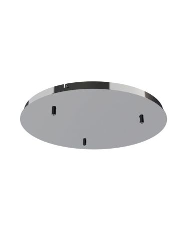 Rosácea de teto para luminárias suspensas Elsa Collection 3 Lights, em metal branco, dourado, cromado, preto Ø 52cm -Configuráve
