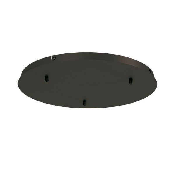 Florón de techo para Lámparas colgantes Colección Elsa 3 Luces, de metal blanco, oro, cromo, negro Ø 52cm -Configurable-
