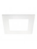 Downlight Quad 2 IP43 LED Encastré Carré coupe ronde 16w blanc et gris | leonleds
