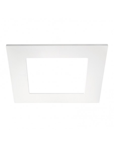 Downlight Quad 2 IP43 LED Empotrable Cuadrado corte redondo 16w blanco y gris | LeonLeds