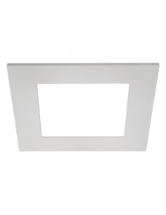 Downlight Quad 2 IP43 LED Empotrable Cuadrado corte redondo 16w blanco y gris | LeonLeds