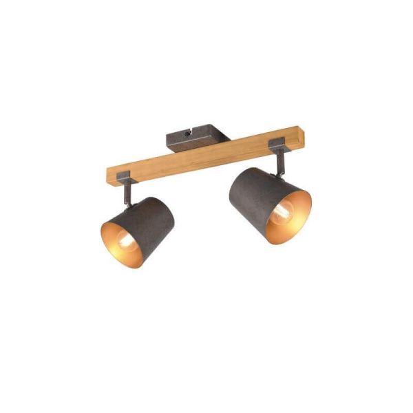 Plafón de techo LED BELL 2 luces, focos orientables | LeonLeds