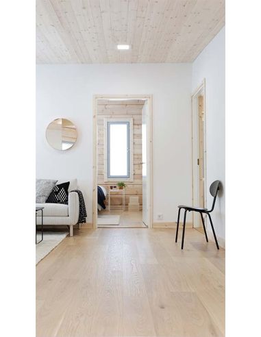 Downlight Quad 2 IP43 LED Rebaixado Corte redondo quadrado 16w branco e cinza | leonleds