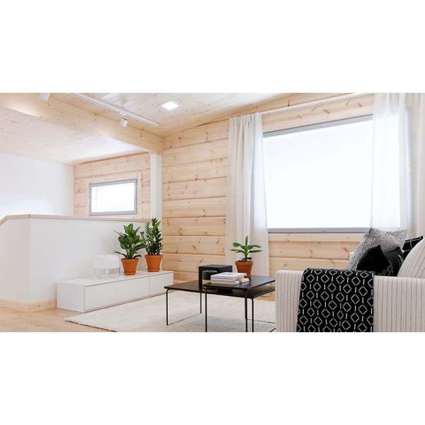 Downlight Quad 2 IP43 LED Empotrable Cuadrado corte redondo 16w blanco y gris | LeonLeds