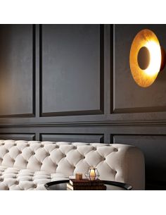 ORION Applique LED 20W 3000K Ø 40cm noir/noir+bois/noir+or 2