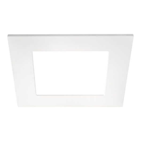 Quad 3 LED downlight ArkosLight 23w Carré gris Blanc encastré coupe ronde | leonleds