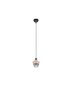 Lámpara de techo LED BORKA pequeña rattan natural o negro | LeonLeds 2
