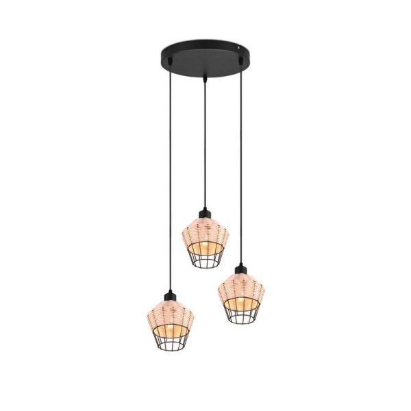 Lámpara de techo LED BORKA 3 luces, altura ajustable | LeonLeds