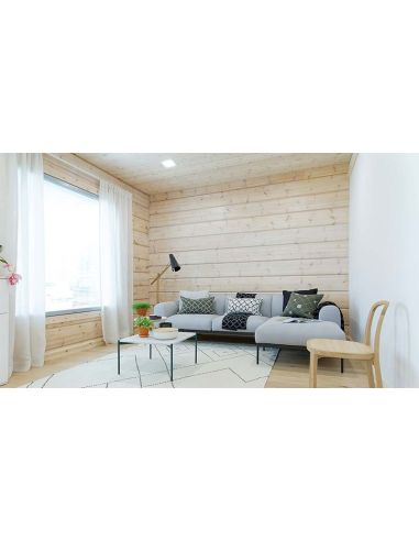 Quad 3 LED downlight ArkosLight 23w Carré gris Blanc encastré coupe ronde | leonleds