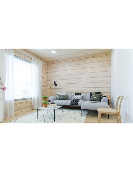 Quad 3 Downlight LED ArkosLight 23w Cinza quadrado Corte redondo embutido branco | leonleds