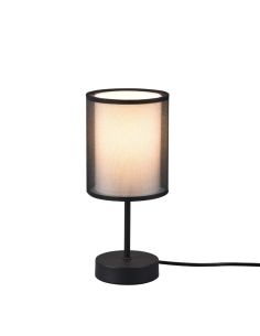 Lámpara de sobremesa LED BURTON, tela y organza IP20 | LeonLeds