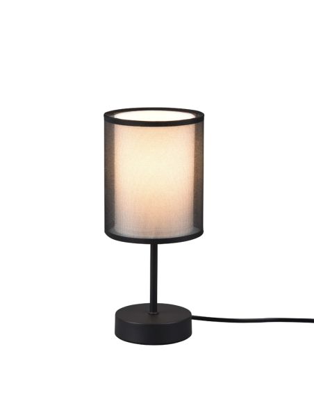 Lámpara de sobremesa LED BURTON, tela y organza IP20 | LeonLeds