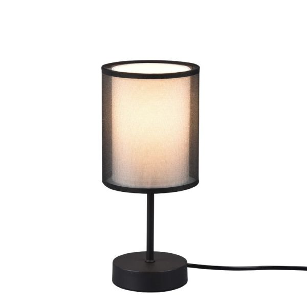 Lámpara de sobremesa LED BURTON, tela y organza IP20 | LeonLeds