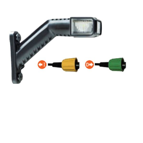 Jauge LED avec connecteur ASS2 Superpoint IV 12V 24V 0,6 mètre de câble Aspock | LéonLeds