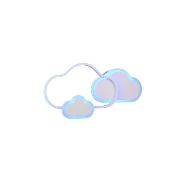Plafón Techo LED/ Aplique Pared Cloudy con mando RGB color azul