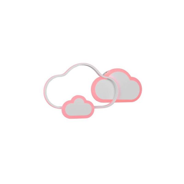 Plafón Techo LED/ Aplique Pared Cloudy con mando color rojo