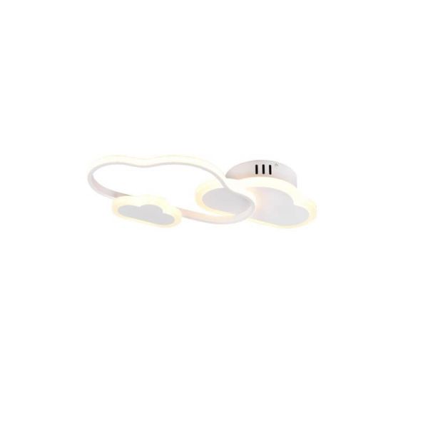 Plafón Techo LED/ Aplique Pared Cloudy con mando vista desde arriba color blanco