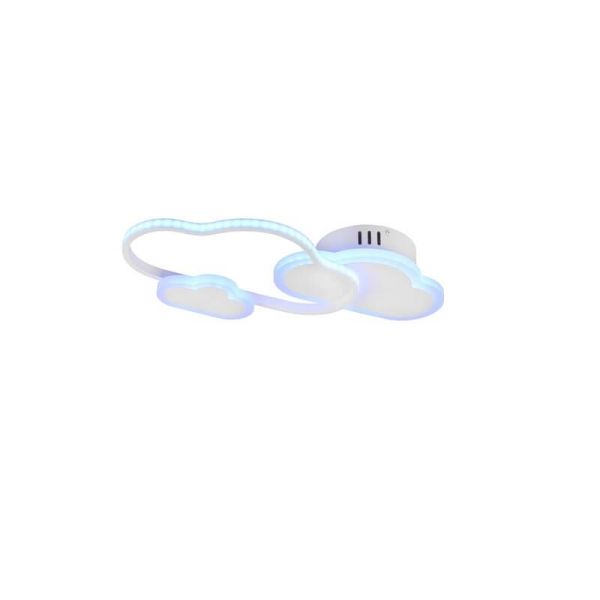 Plafón Techo LED/ Aplique Pared Cloudy con mando vista desde arriba color azul