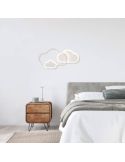 Plafón Techo LED/ Aplique Pared Cloudy con mando en un dormitorio