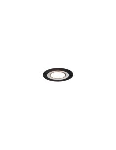 Downlight empotrable LED Core negro 5W 3000K | LeonLeds