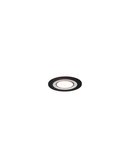 Downlight empotrable LED Core negro 5W 3000K | LeonLeds