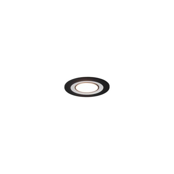 Downlight empotrable LED Core negro 5W 3000K | LeonLeds