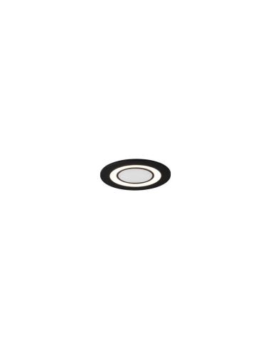 Downlight empotrable LED Core negro 5W 3000K detalle producto